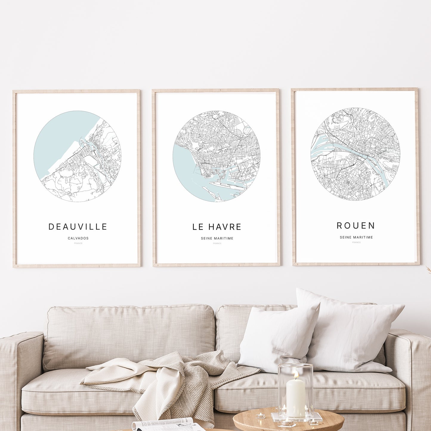 Affiche Le Havre – Plan minimaliste