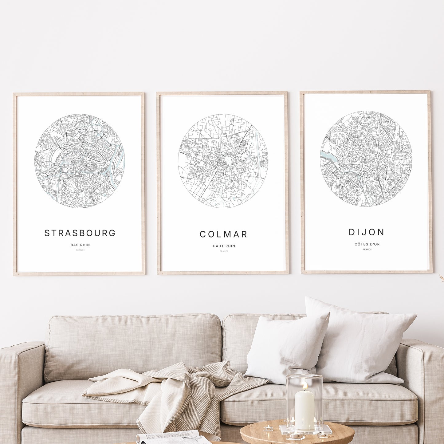 Affiche Colmar – Plan minimaliste