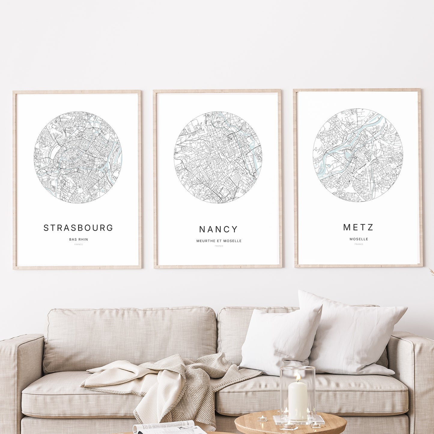 Affiche Nancy – Plan minimaliste