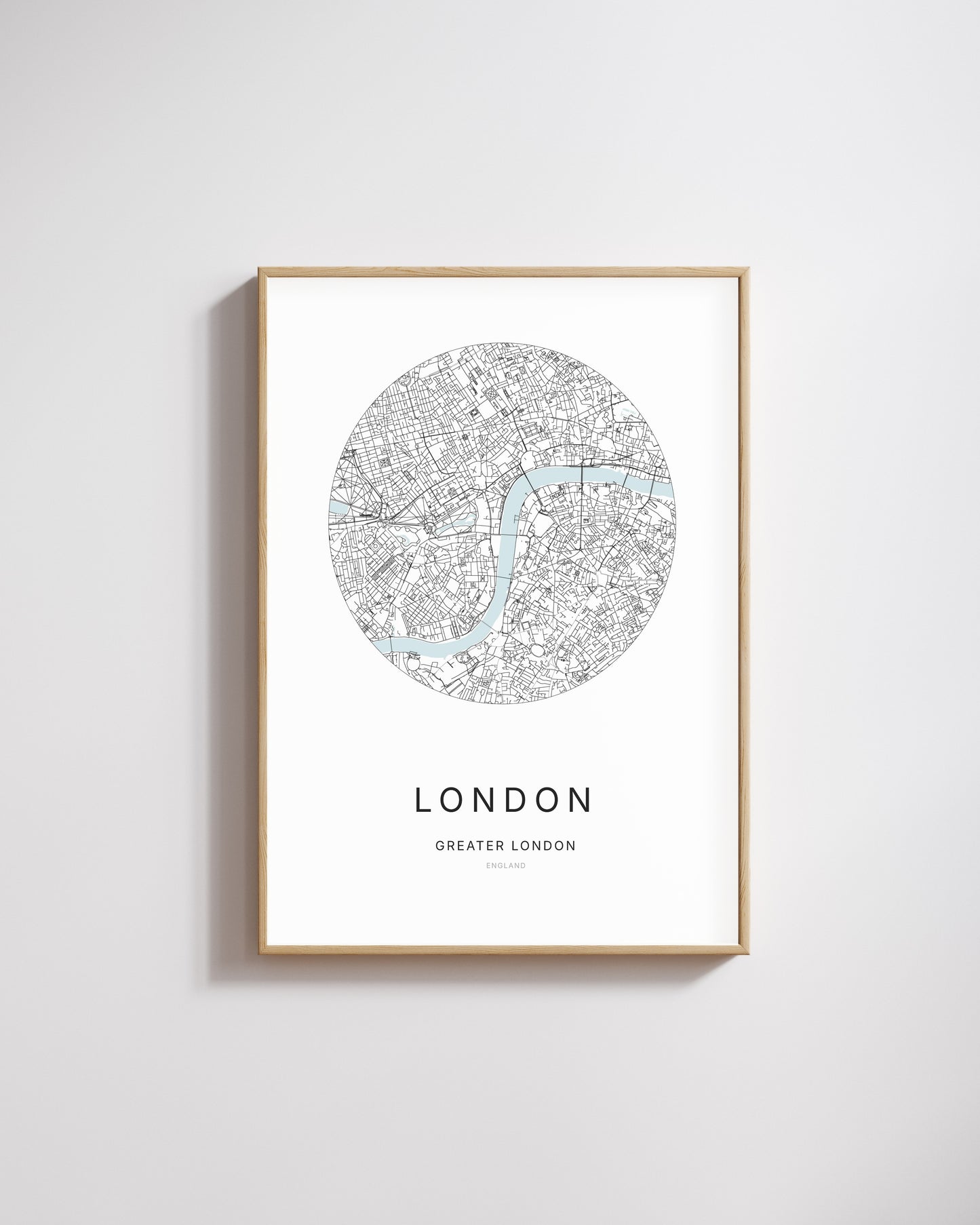 Poster représentant le plan de la ville de London.