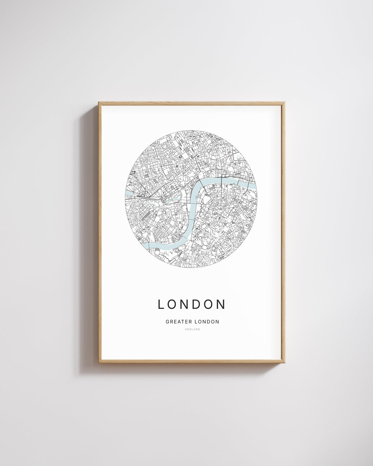 Poster représentant le plan de la ville de London.
