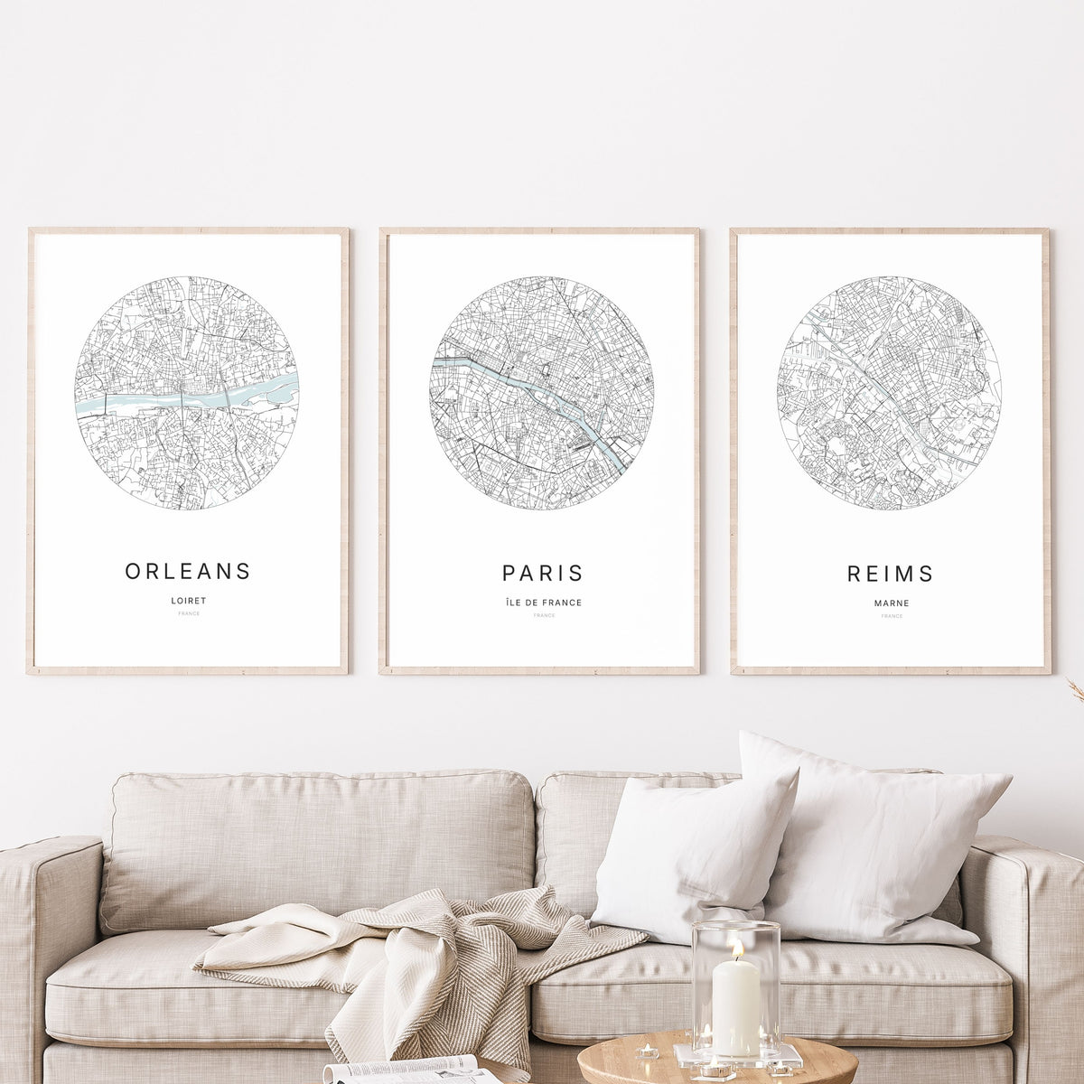 Paris Map Print – Minimalist City Map
